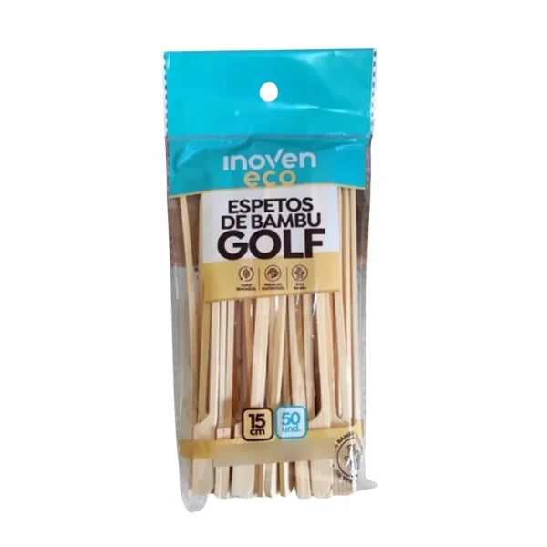Palito Golf Bambu para Lanche Inoven 15cm 50un