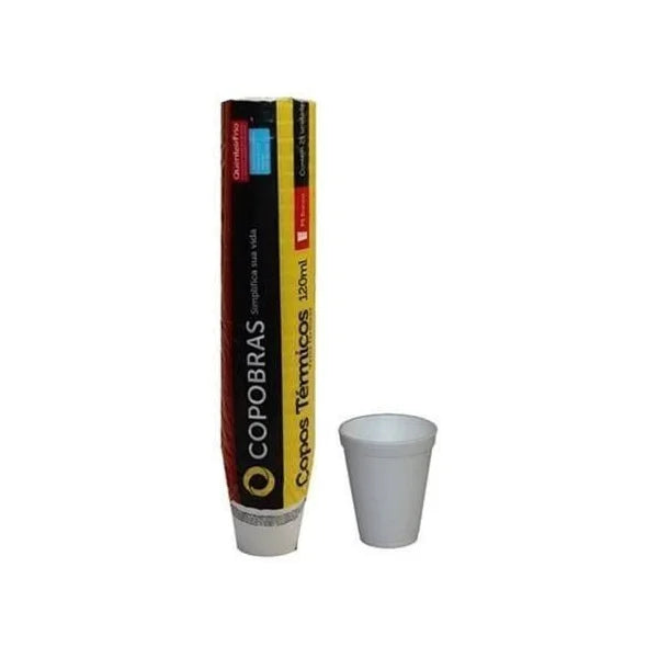 Copo Térmico Branco 120ml CopoBras 25un