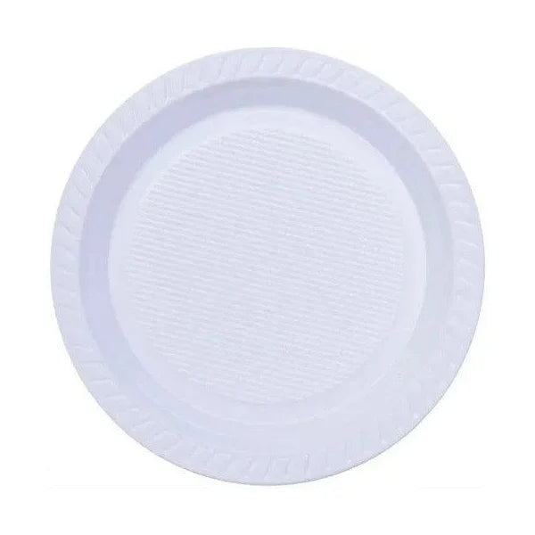 Prato Plástico Branco 21cm Bipack