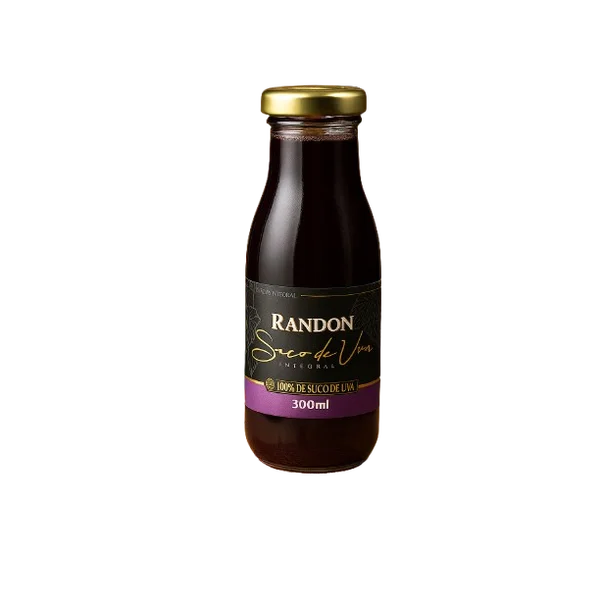Suco de Uva Integral Randon Garrafa de Vidro 300 ml