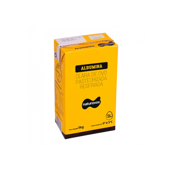 Clara de Ovo Pasteurizado Refrigerada Líquida TP Naturovos 1kg